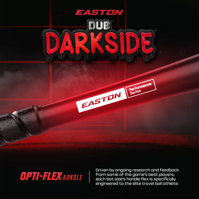 Easton Dub Darkside USSSA -10 in Black opti-flex handle detail