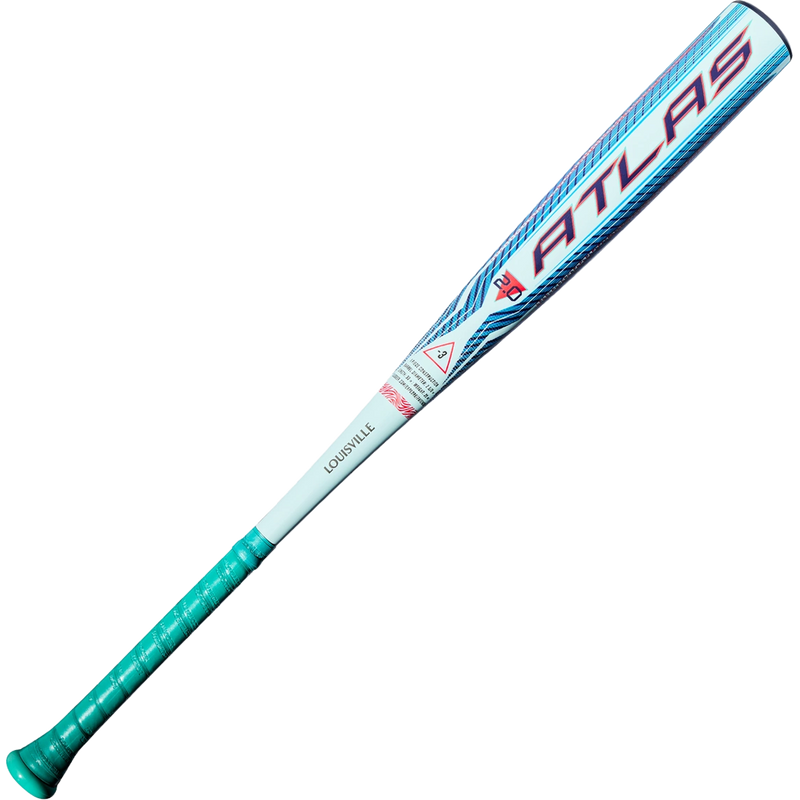 Atlas 2.0 BBCOR -3, Louiseville Slugger Atlas 2.0 BBCOR -3 in multi with bat brand details
