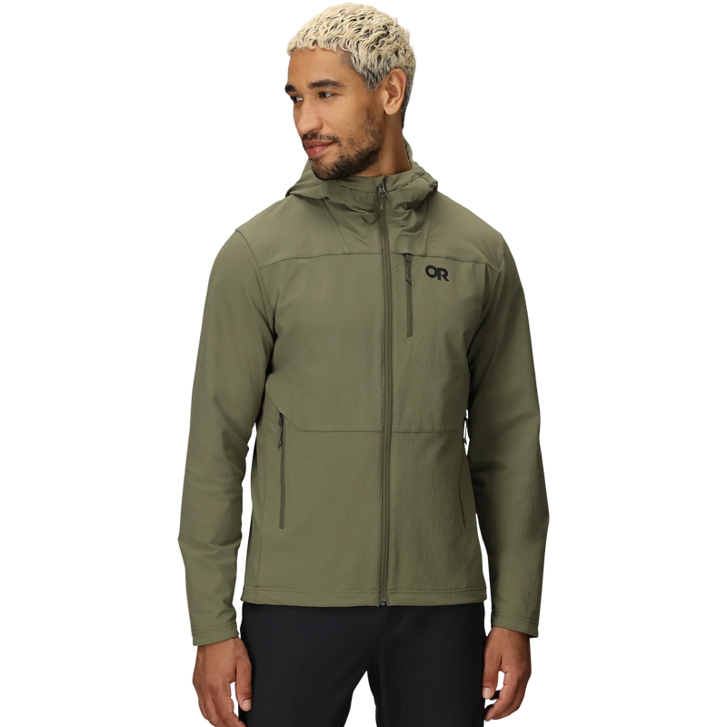 Men's Ultima Softshell Hoodie, Outdoor Research Men's Ultima Softshell Hoodie front