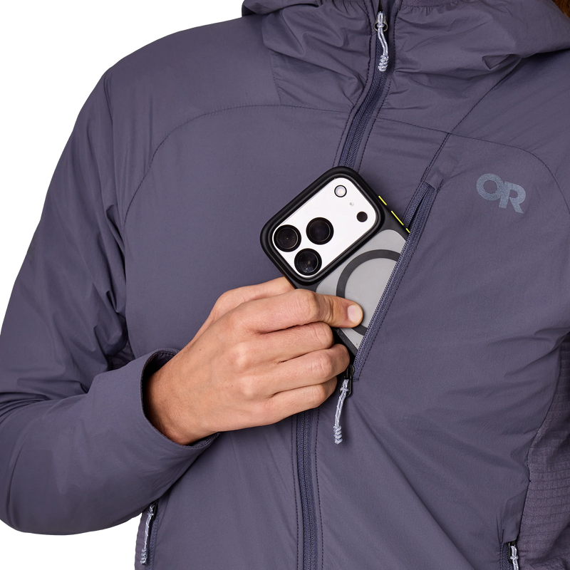 Women's Deviator Hoodie, Outdoor Research Women's Deviator Hoodie chest pocket