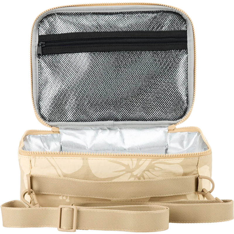 Hana Hou Lunch Box, Aloha Collection Hana Hou Lunch Box in Creme Dune open displayed