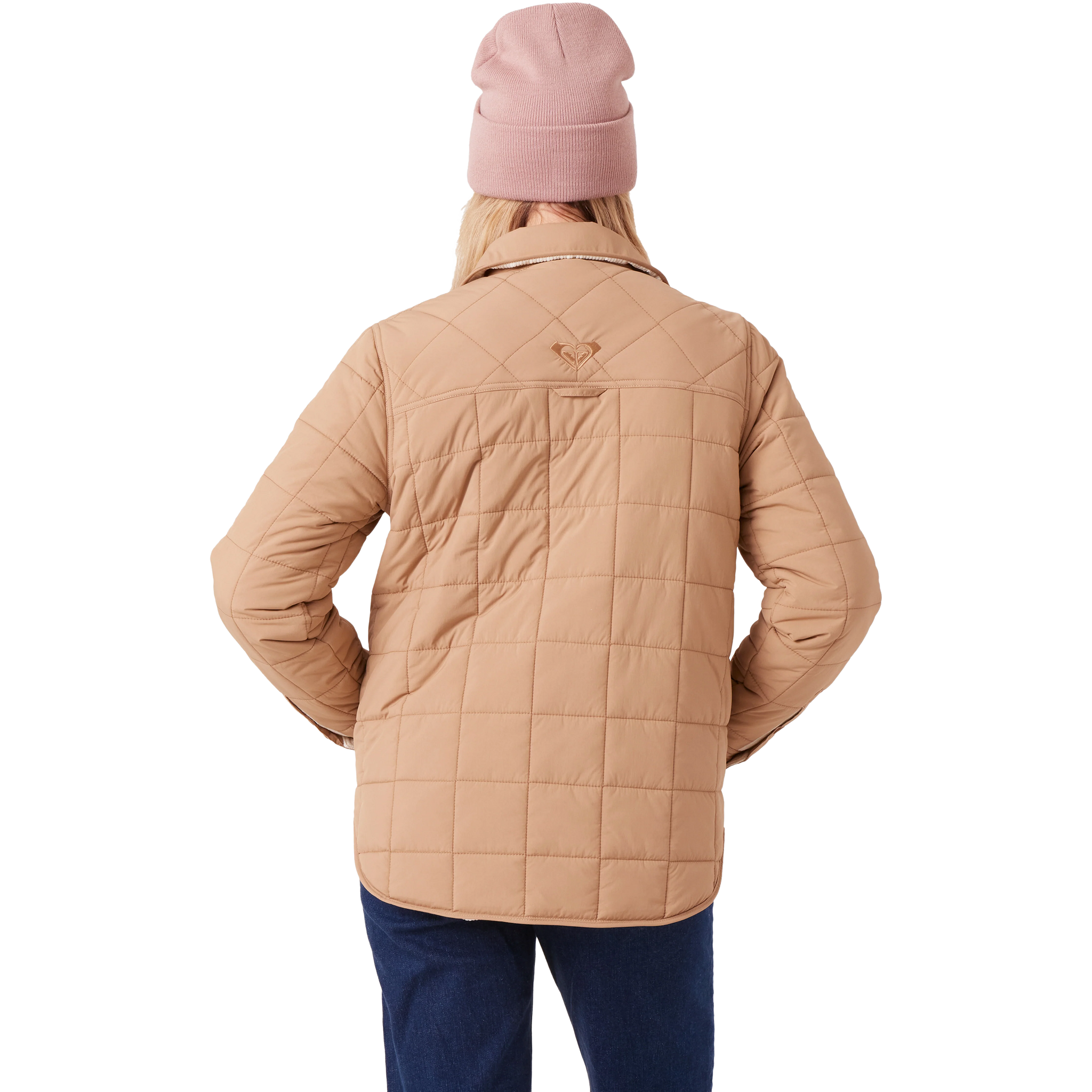 Roxy Women's Alpine Quilted Shacket Back