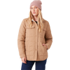 Roxy Women's Alpine Quilted Shacket in Taupe