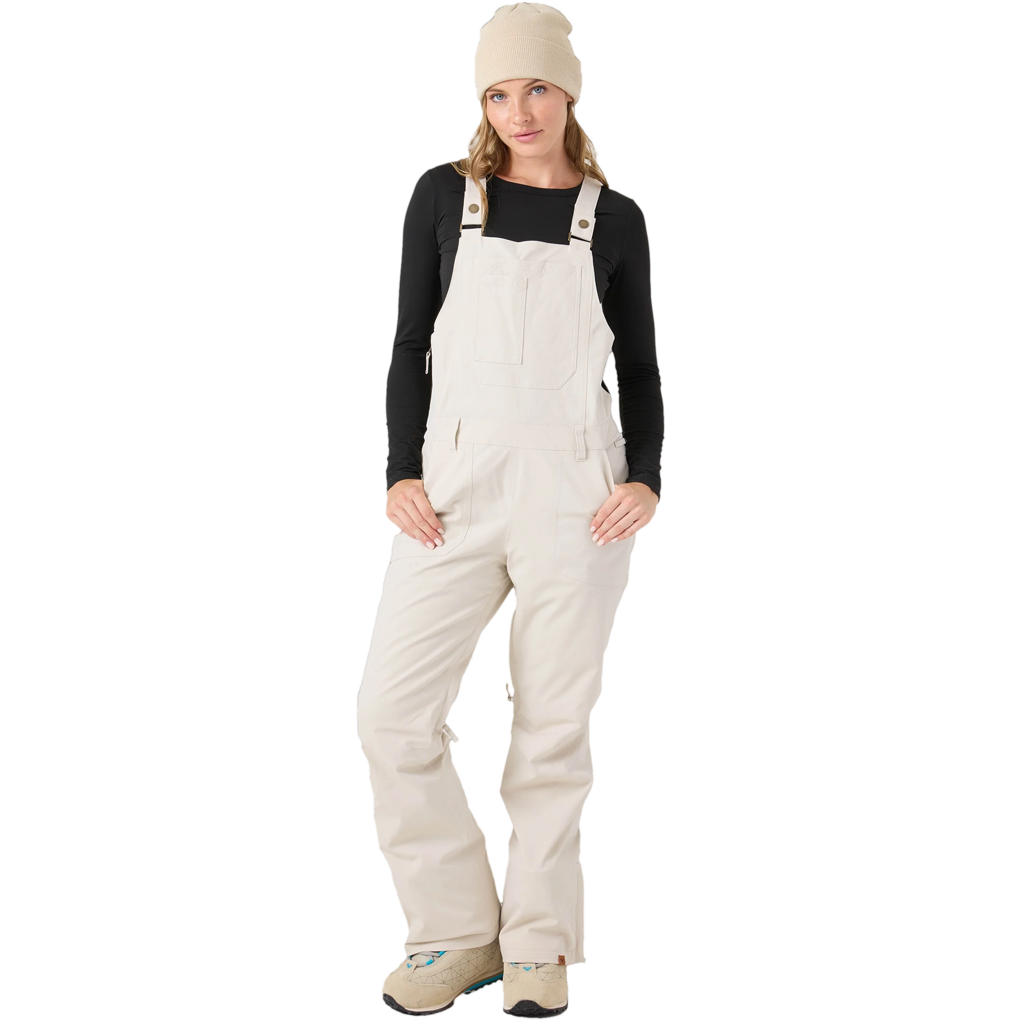 Roxy Women's Rideout Bib in Moon Beam