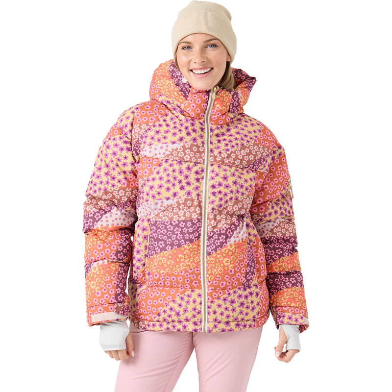 Roxy Women's Alofted Puffy Jacket in Petal Power