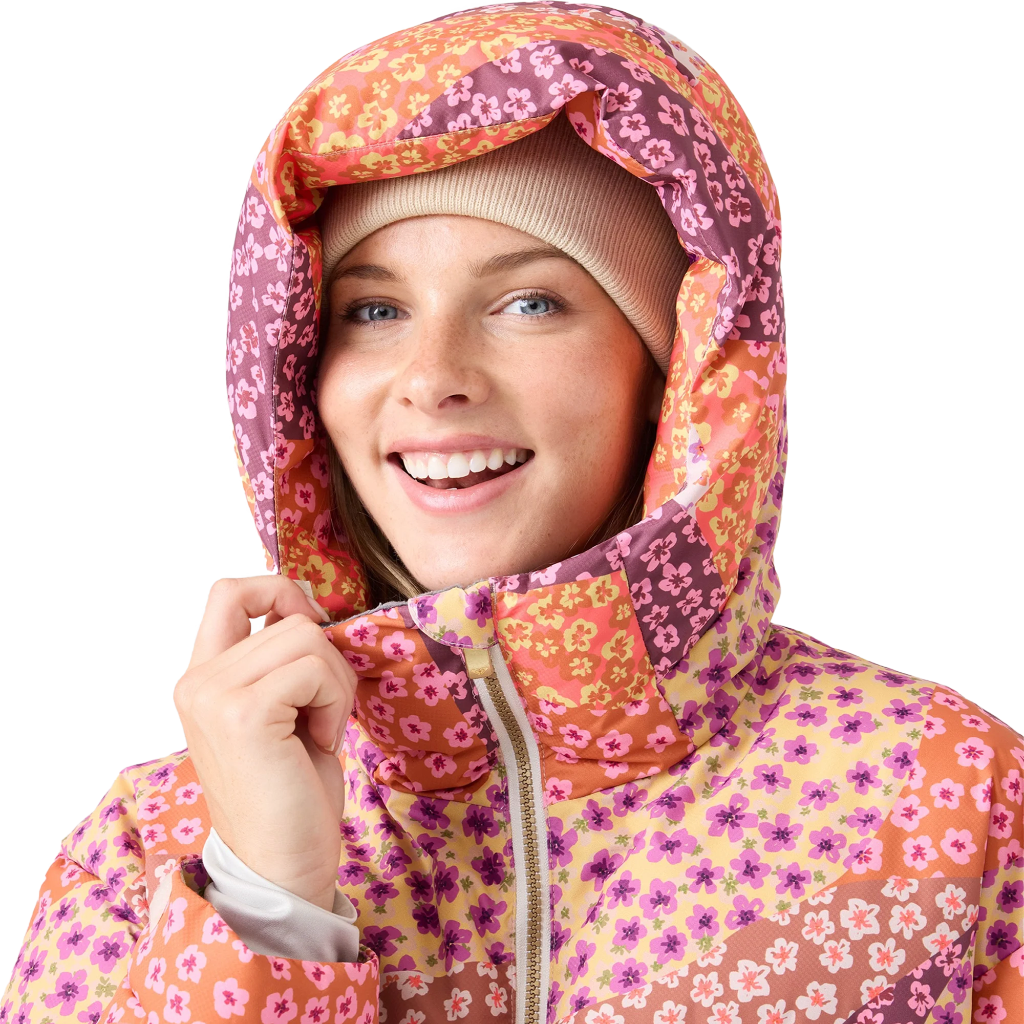 Roxy Women's Alofted Puffy Jacket Hood