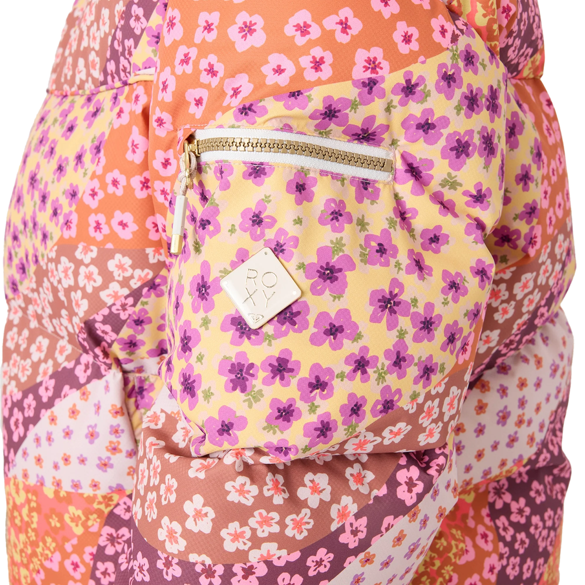 Roxy Women's Alofted Puffy Jacket shoulder pocket