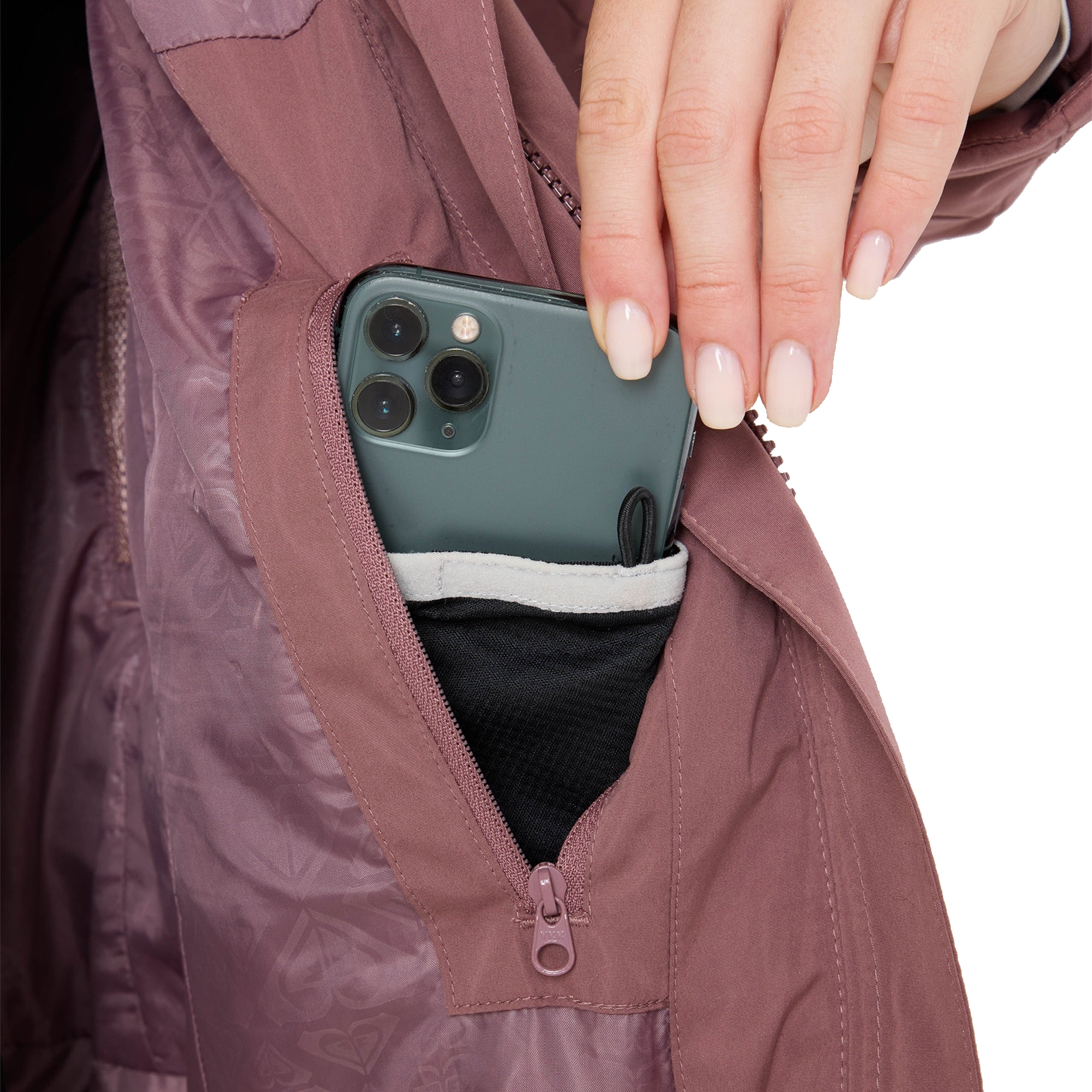 Roxy Women's Snowdrift Jacket electronic pocket
