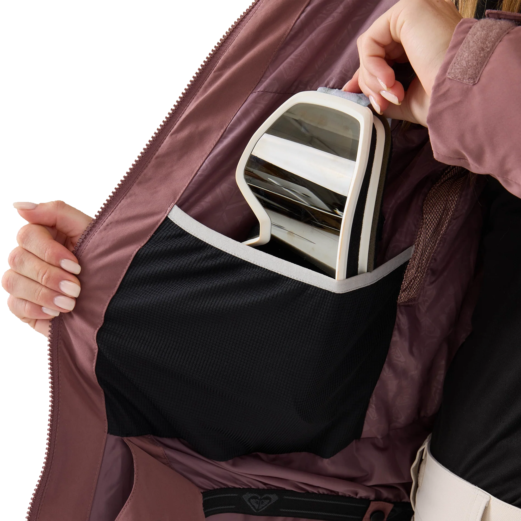 Roxy Women's Snowdrift Jacket goggle pocket