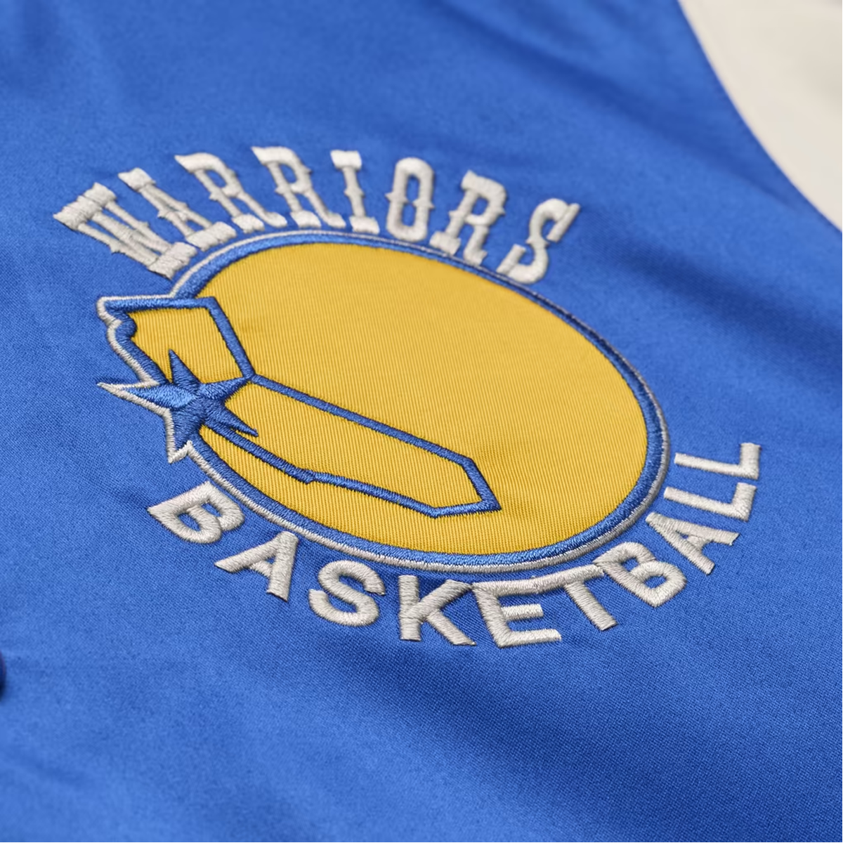 Men's Warriors Retro Roots Lightweight Satin Jacket alternate view