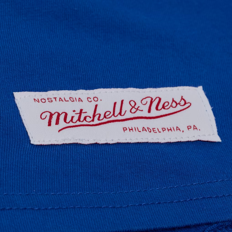 Women's Warriors Street Graphics Short Sleeve Tee, Mitchell and Ness Women's Warriors Street Graphics Short Sleeve Tee in Royal tag detail