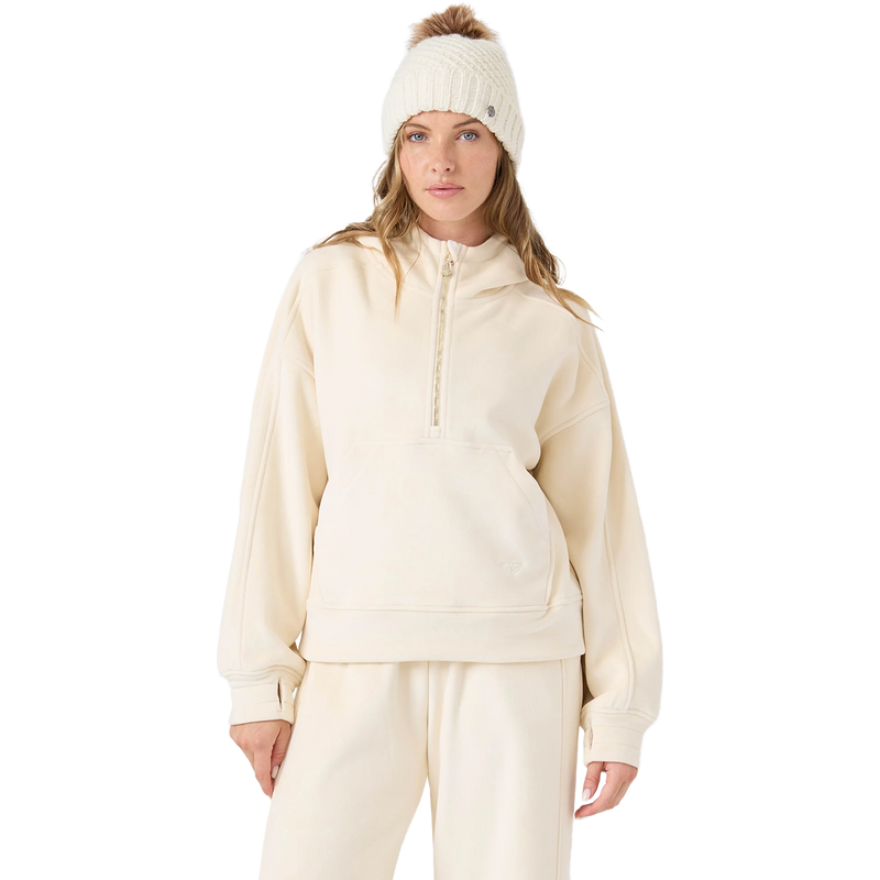 Roxy Women's Vivi Bonded Pullover in Whitecap