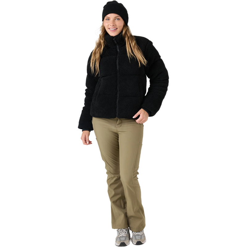Roxy Women's Harper Cropped Sherpa Puffer Full View