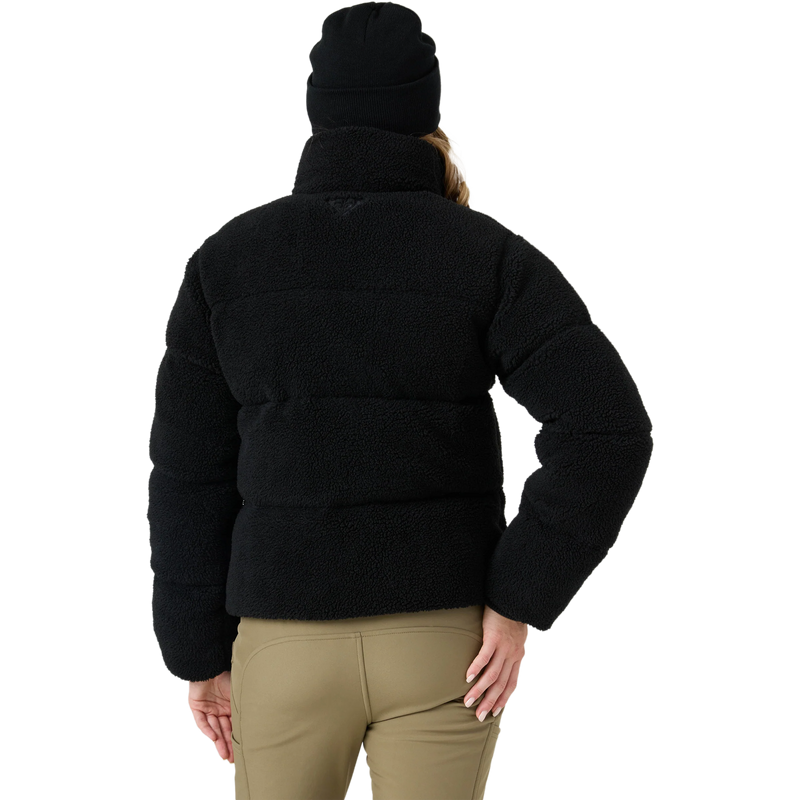 Roxy Women's Harper Cropped Sherpa Puffer Back