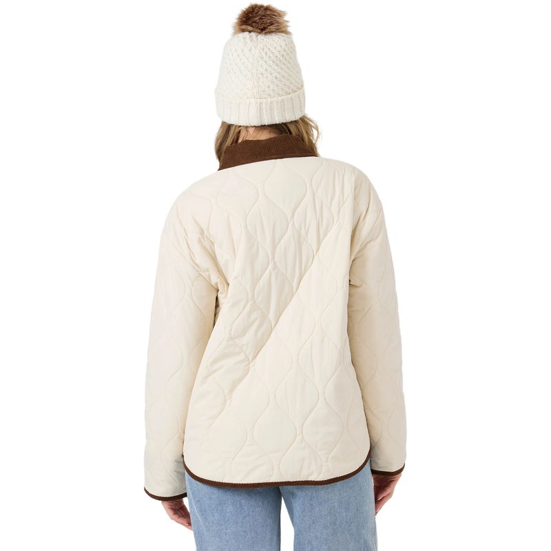 Roxy Women's Nyvea Quilted Barn Jacket Back