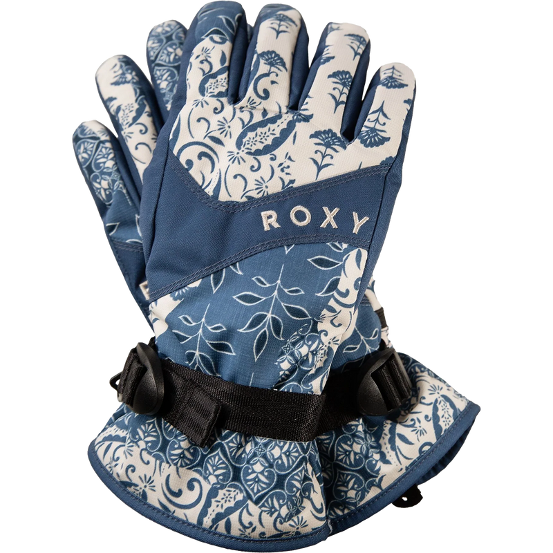 Roxy Women's Jetty Gloves pair back of hand
