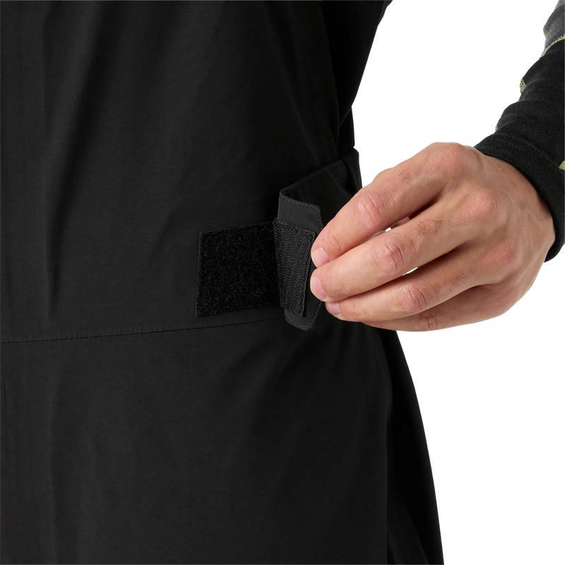 Helly Hansen Men's Sogn Bib Shell 2.0 Pant in Black velcro detail