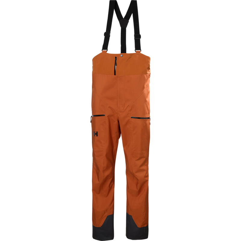 Helly Hansen Men's Verglas Backcountry Bib Shell Pants in 705-Ginger Biscuit