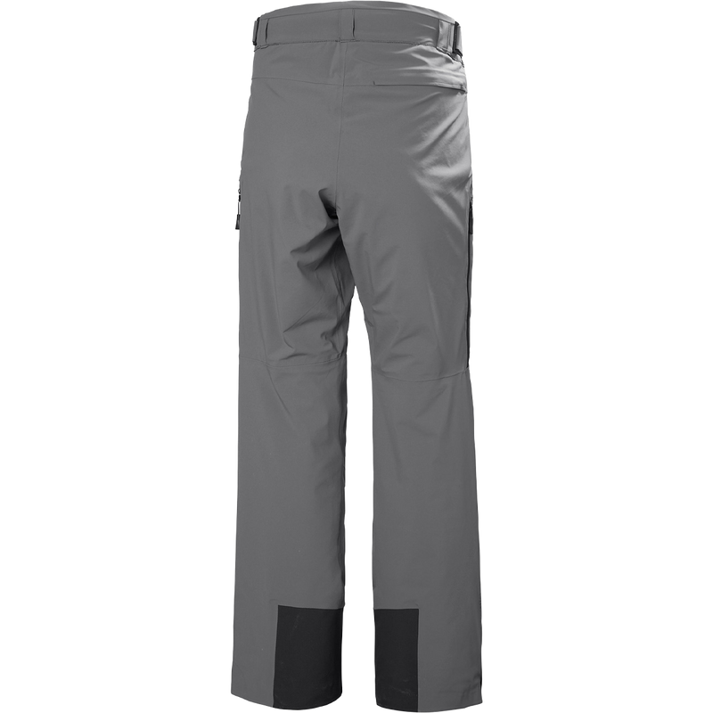 Men's Alpha Lifaloft Pant, Helly Hansen Men's Alpha Lifaloft Pant in Thunder Grey back view