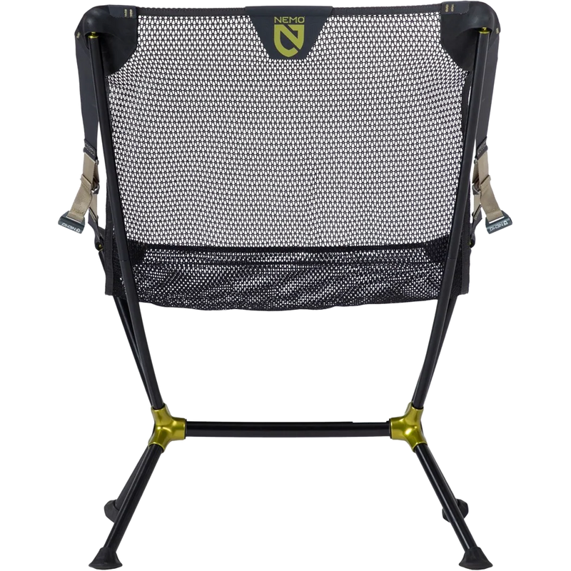Moonlite Reclining Camp Chair, Nemo Moonlite Reclining Camp Chair in Black Pear back