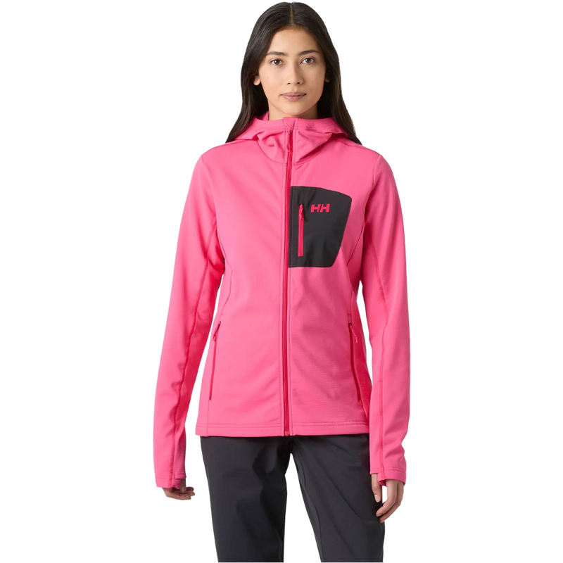 Helly Hanson Women's Versalite Hooded Jacket in Hot Pink on model