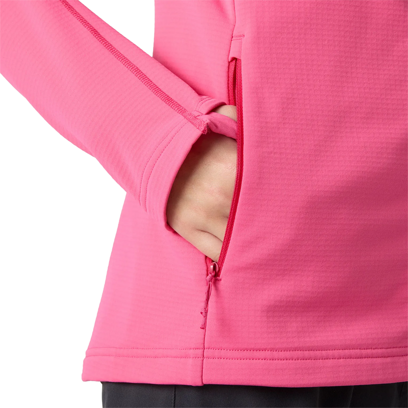 Helly Hanson Women's Versalite Hooded Jacket in Hot Pink side pocket detail