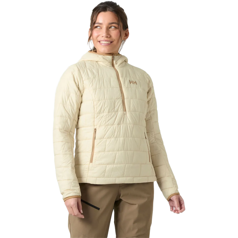 Helly Hansen Women's Lifaloft Pullover Hood in Cream on model