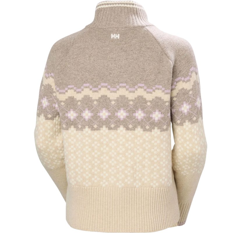 Helly Hansen Women's Apres Knit Sweater in Elmwood Melange back view