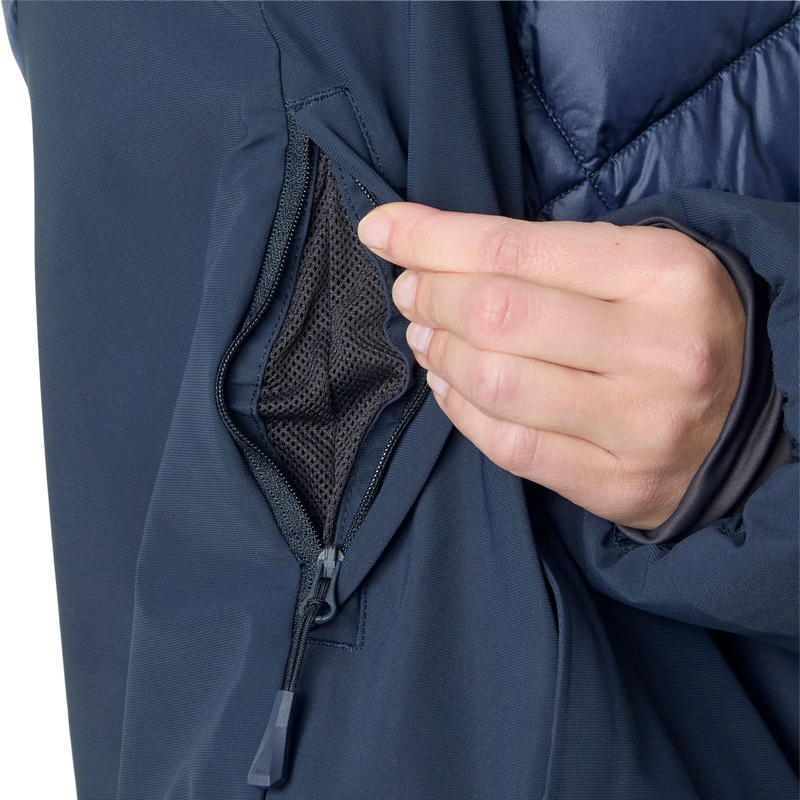 Helly Hansen Women's Avanti Hybrid Jacket in Navy vent detail