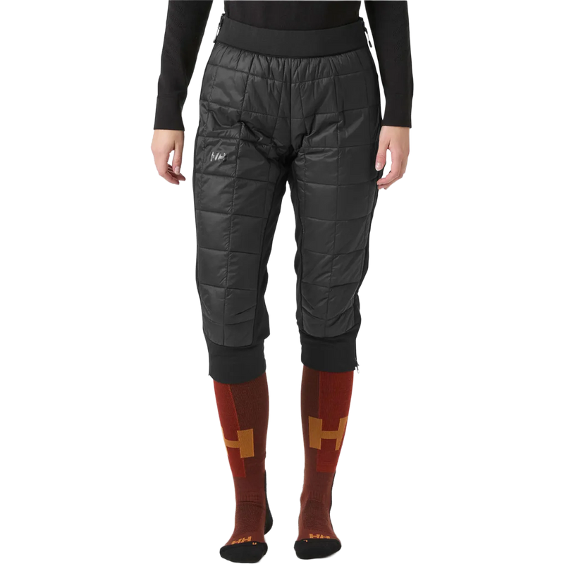 Helly Hansen Women's Lifaloft Insulator 3/4 Pant in Black on model