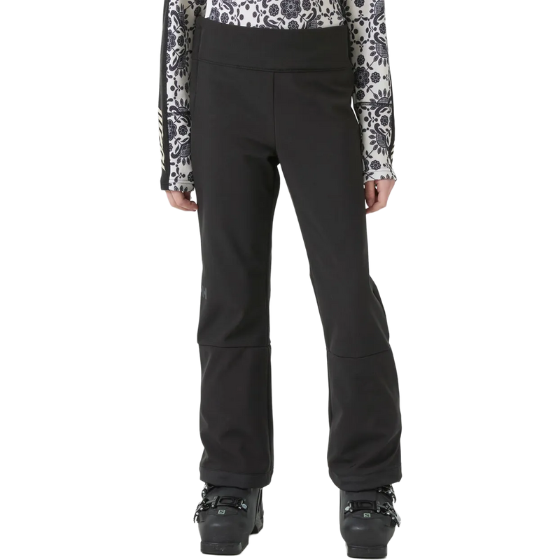 Youth Nora Softshell Pants, Helly Hansen Youth Nora Softshell Pant in Black on model