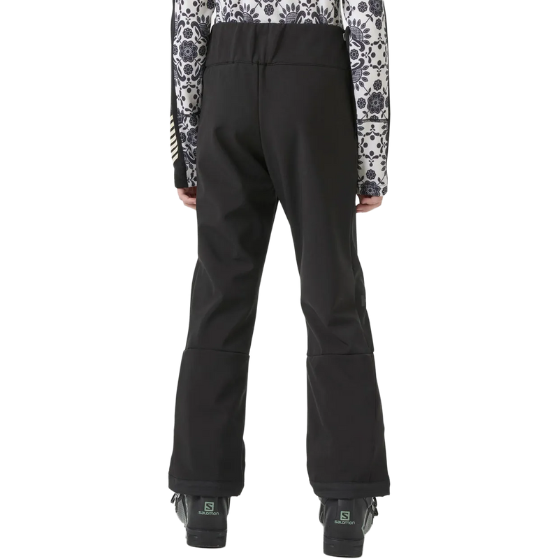 Youth Nora Softshell Pants, Helly Hansen Youth Nora Softshell Pant in Black on model back view