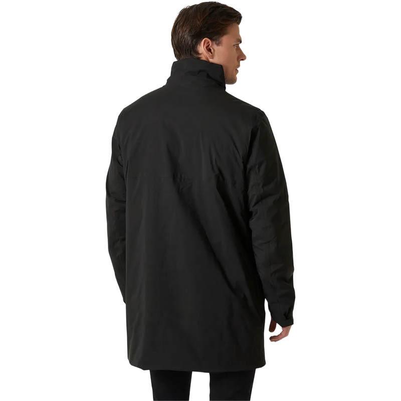 Men's Urban Pro Insulated Raincoat, Helly Hanson Men's Urban Pro Insulated Raincoat back on model