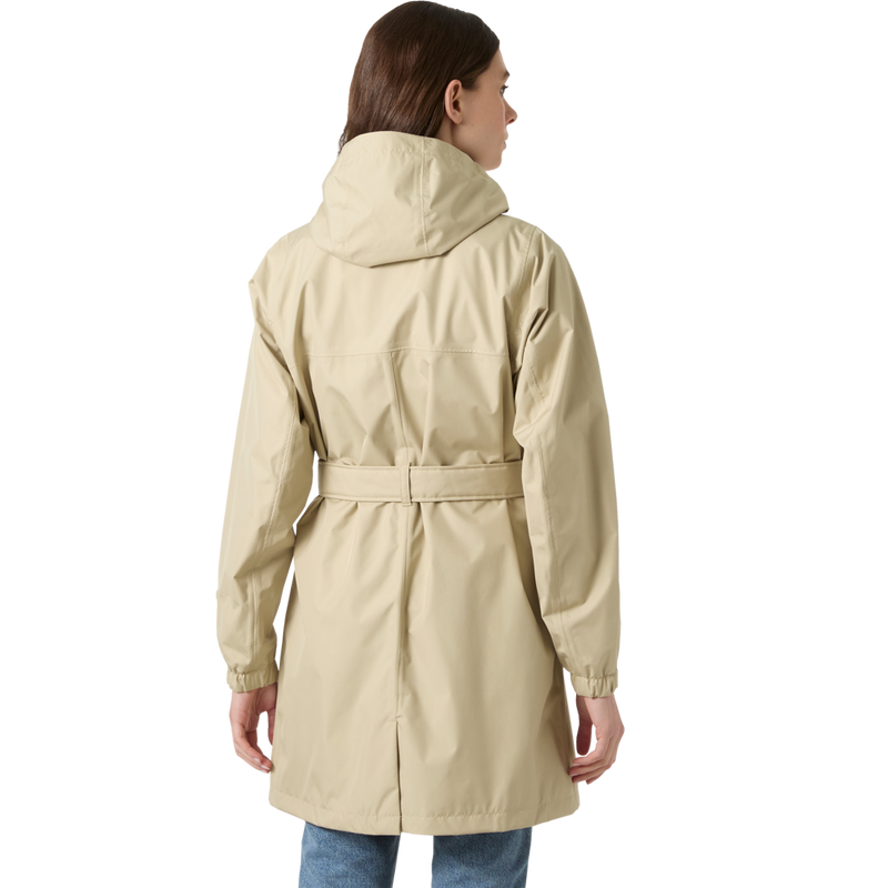 Women's HH Classics Trench Coat, Helly Hansen Women's HH Classics Trench Coat back on model