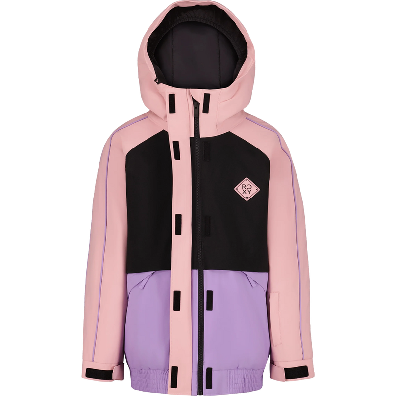 Youth Roxy Perfect Powder Jacket, Roxy Youth Perfect Powder Jacket in Zephyr with velcro detail