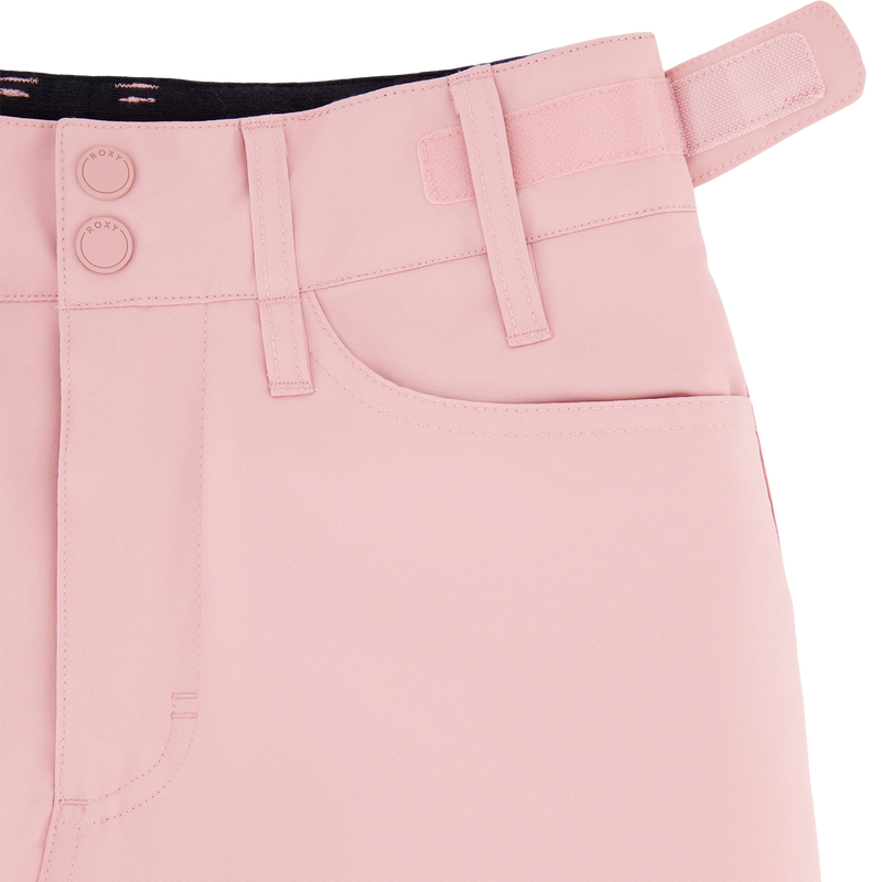 Youth Roxy Backyard Pant Girls, Roxy Youth Roxy Backyard Pant Girls in 953 Zephyr hook and look adjustment closure