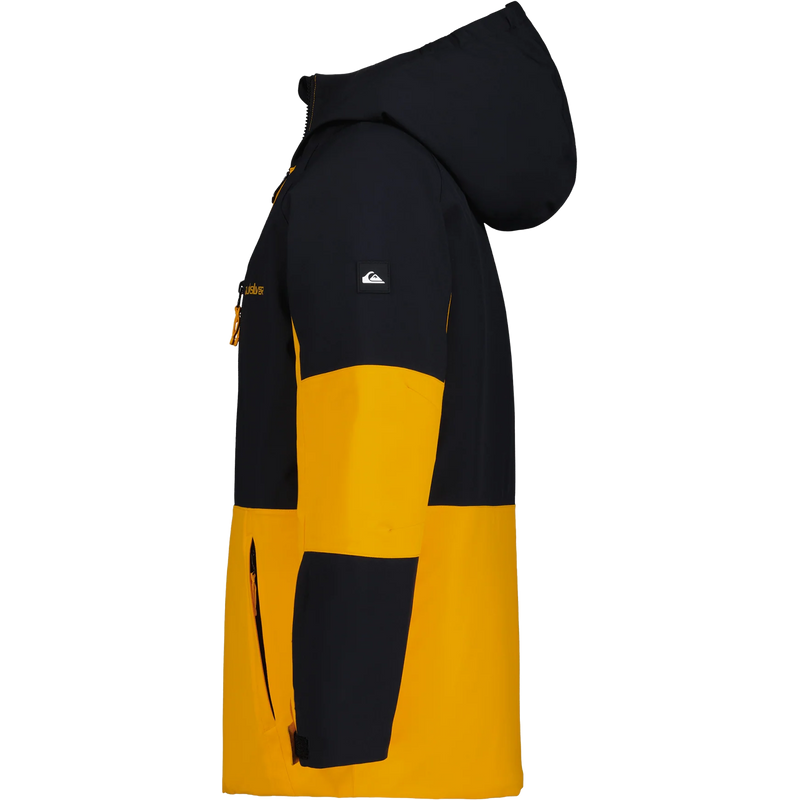 Youth Quiksilver Shadow Color Block Jacket, Quiksilver Youth Quiksilver Shadow Color Block Jacket in 822-Radiant Yellow left