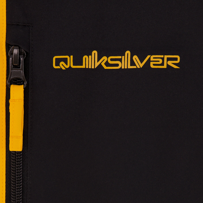 Youth Quiksilver Shadow Color Block Jacket, Quiksilver Youth Quiksilver Shadow Color Block Jacket in 822-Radiant Yellow logo