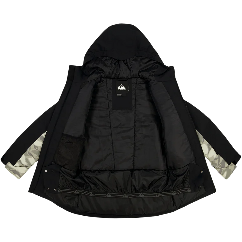 Youth Double Black Jacket, Quiksilver Youth Quiksilver Double Black Jacket in 001 Black liner