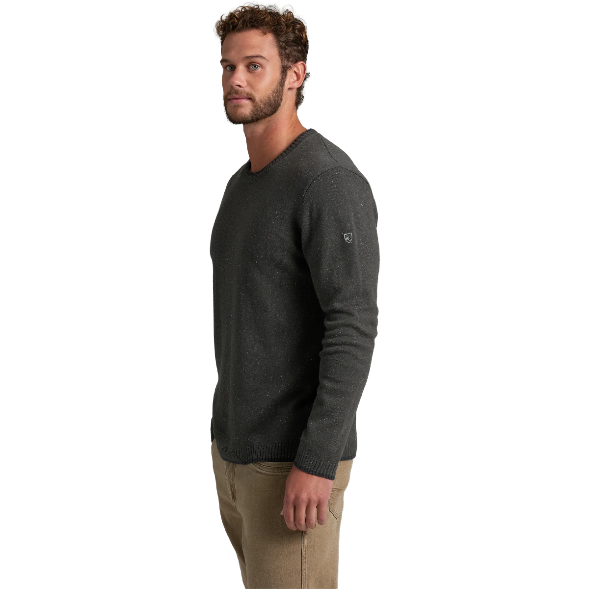 Kuhl Men's Evoker Sweater in Graphite angled
