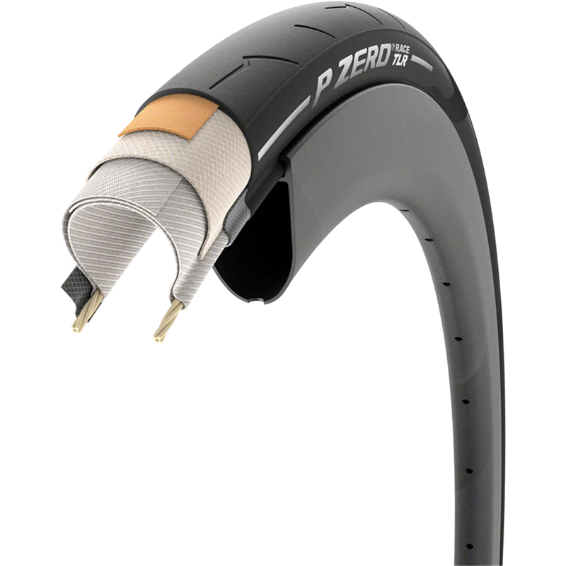 PZero Race TLR 700x28 TR SE, Pirelli PZero Race TLR 700x28 Tubeless Ready Smart Evo technology with layers detail