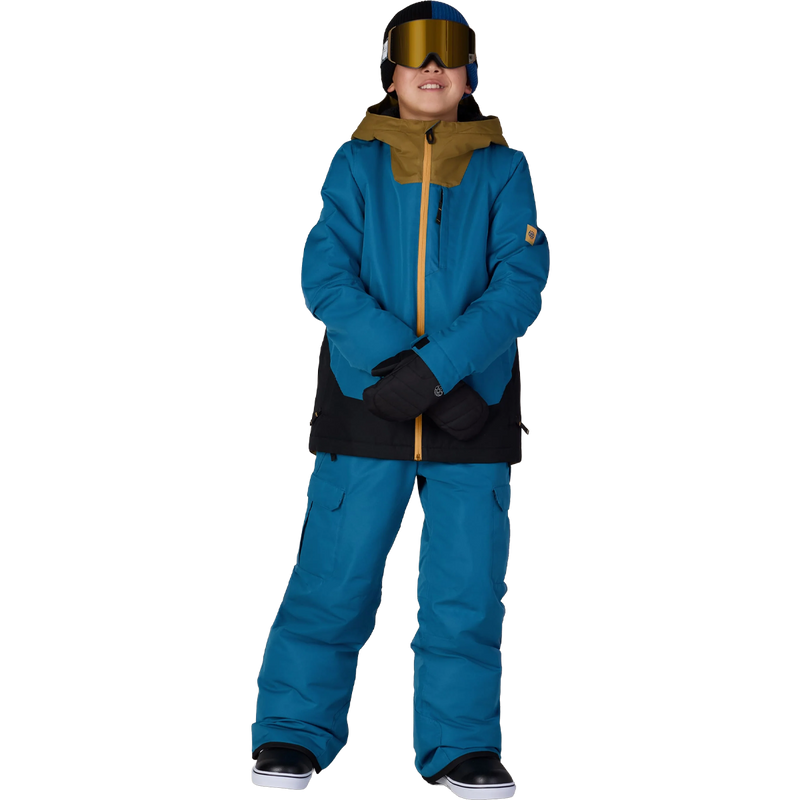 Youth Gateway Insulated Jacket, 686 Youth Gateway Insulated Jacket in Blue Ash Colorblock full view