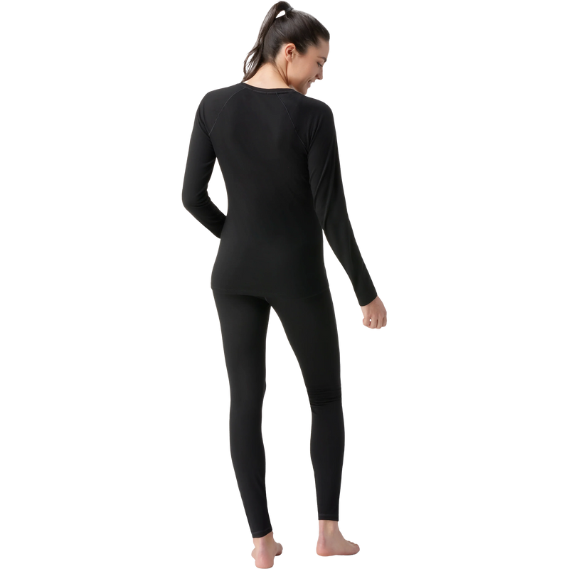Women's Classic All Season Merino Base Layer Crew, Smartwool Women's Classic All Season Merino Base Layer Crew back full view