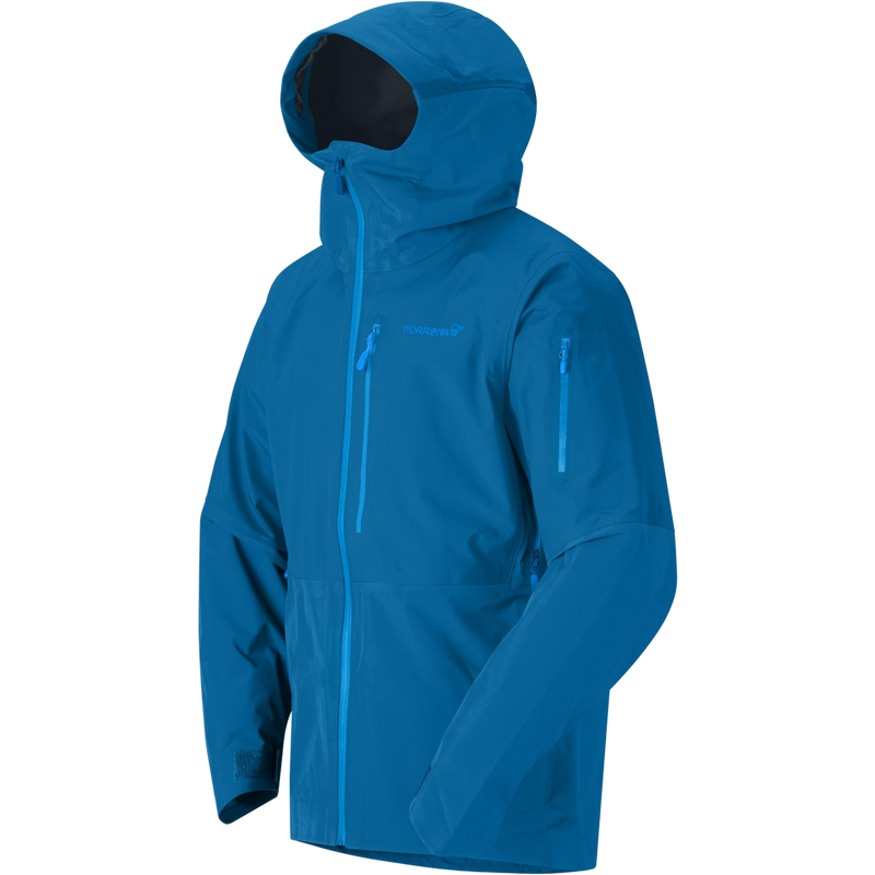 Men's Lofoten Gore Tex Jacket, Norrona Men's Lofoten Gore Tex Jacket in Dark Blue angled