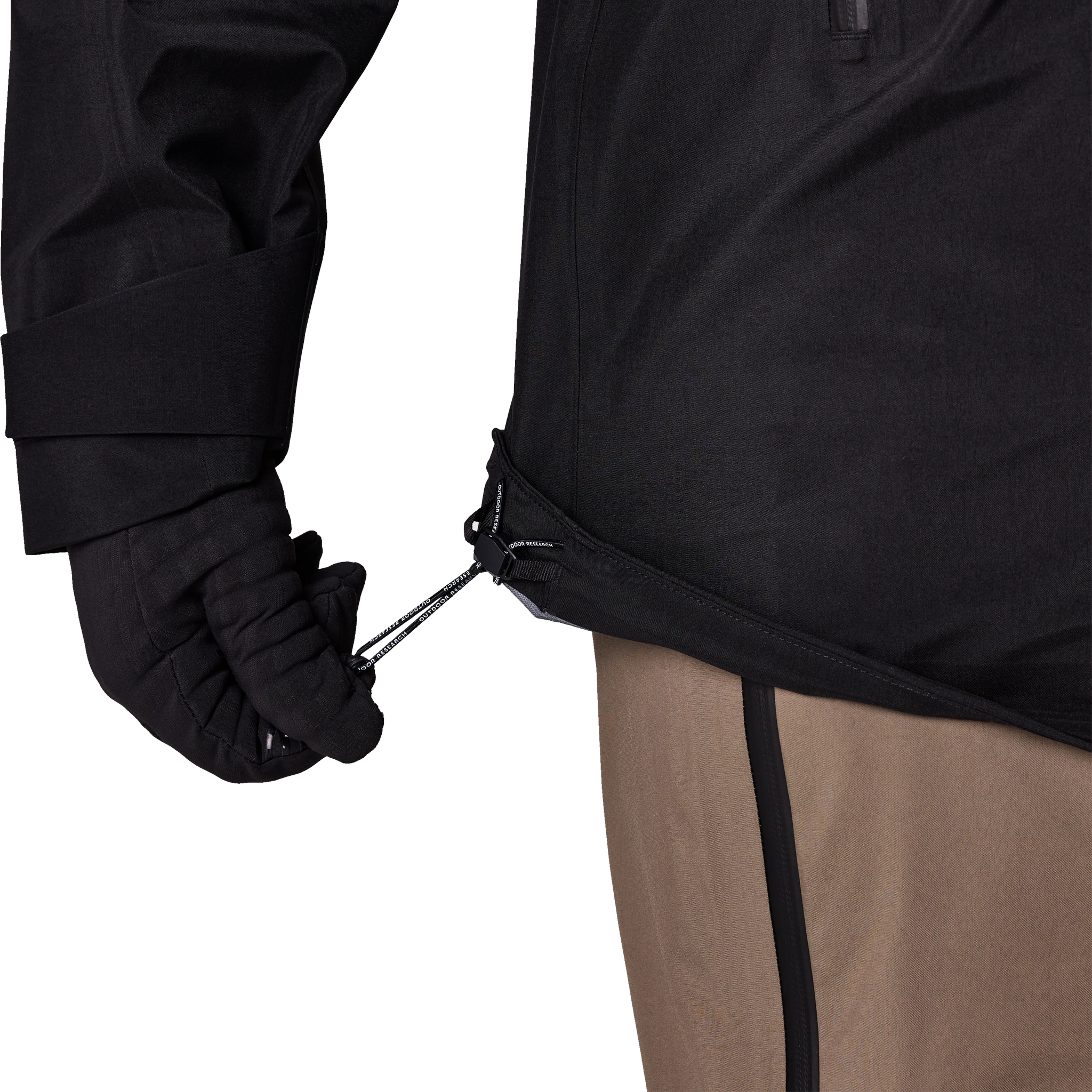 Outdoor Research Men's Hemispheres Team Gore-Tex 3L Jacket waist drawcord