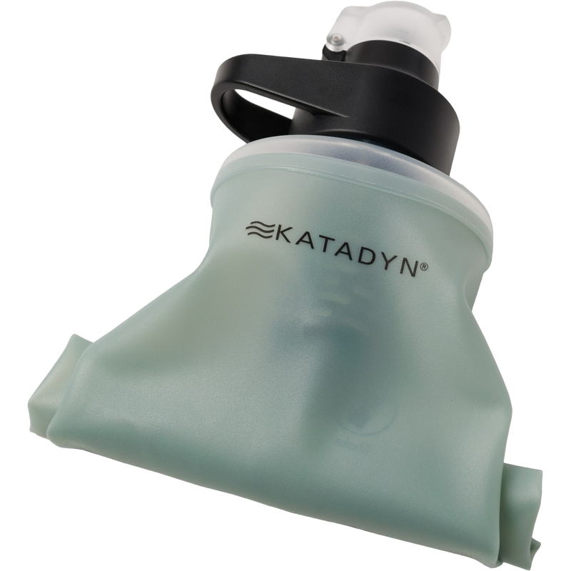 BeFree AC 1.0L Microfilter, Katadyn BeFree AC 1.0L Microfilter in Moss Green rolled up