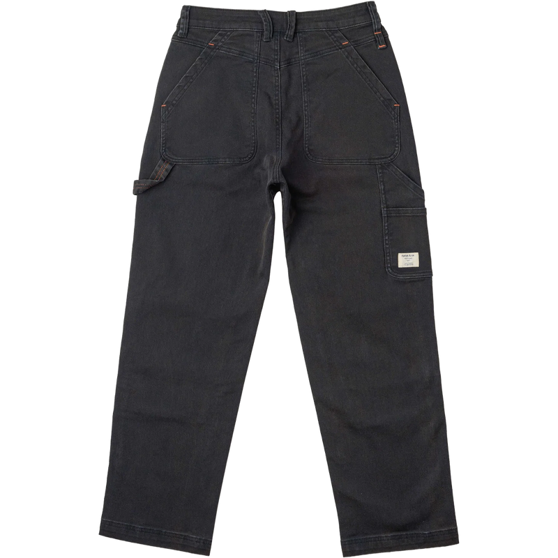 Women's Twill Utility Pant, Ripton Women's Twill Utility Pant in Black back view