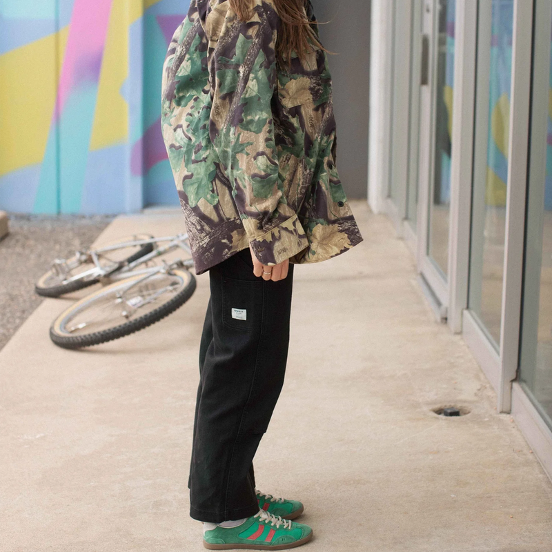 Women's Twill Utility Pant, Ripton Women's Twill Utility Pant in Black on model