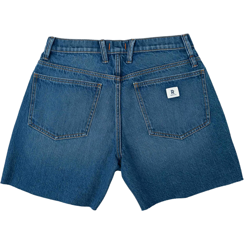 Women's Apple Pie Jorts, Ripton Women's Apple Pie Jorts in Blue Ribbon back view with pocket detail