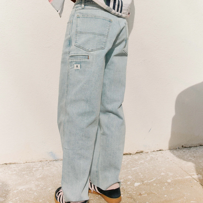Men's Cordura Pro Jeans, Ripton Men's Cordura Pro Jeans in Stone on model back left